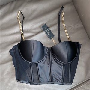 Meshki chain strap bustier